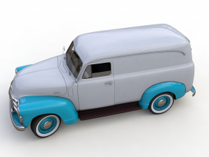 chevy 3100 panel van 1954 3D 모델
