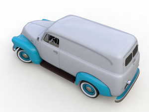 chevy 3100 panel van 1954 3D 모델