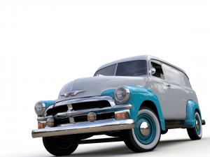 chevy 3100 panel van 1954 3D 모델