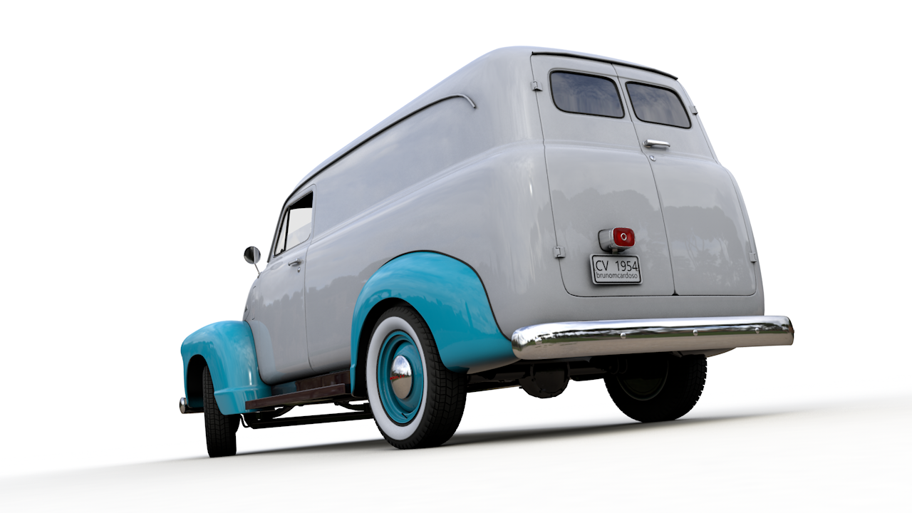 Chevy 3100 Panel Van 1954 3D Модель In Классические 3DExport