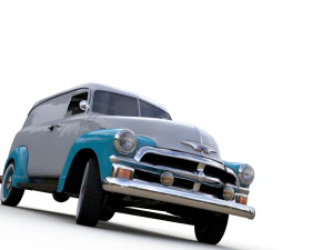 chevy 3100 panel van 1954 3D Model