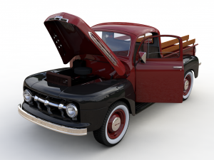 mercury m-1 pickup 1951 3D-Modell