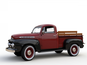 mercury m-1 pickup 1951 3D-Modell