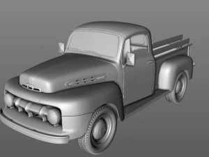 mercury m-1 pickup 1951 3D Model