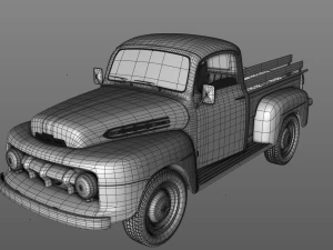 mercury m-1 pickup 1951 3D Model