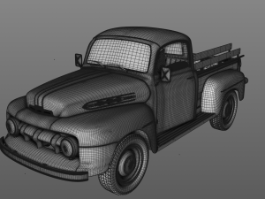mercury m-1 pickup 1951 3D-Modell