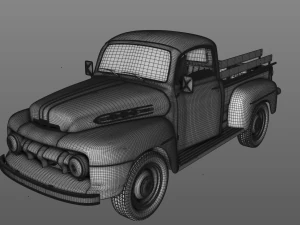 mercury m-1 pickup 1951 3D Model