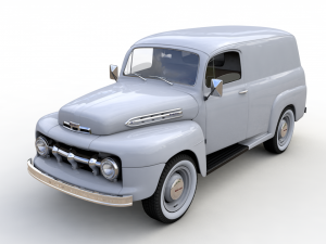 M-1 panel truck 1951 3D 모델