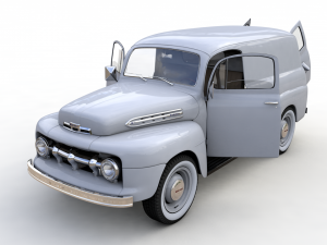 M-1 panel truck 1951 3D Модель