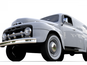 M-1 panel truck 1951 3D Модель