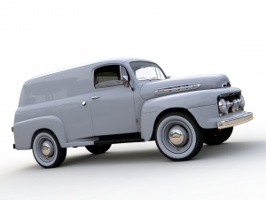 M-1 panel truck 1951 3D Модель