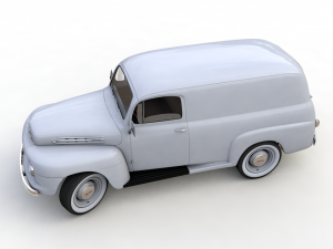 M-1 panel truck 1951 3D Модель