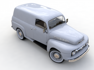 M-1 panel truck 1951 3D Модель