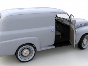 M-1 panel truck 1951 3D Модель