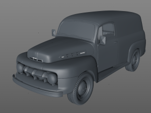 M-1 panel truck 1951 3D Модель