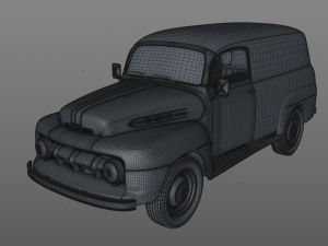 M-1 panel truck 1951 3D Модель