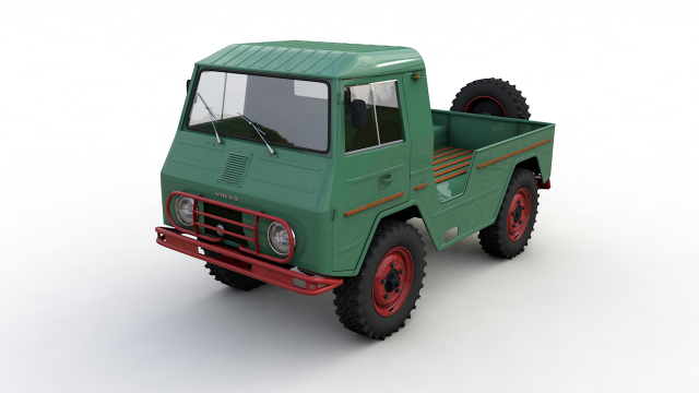 volvo laplander l3314 1967 3Dモデル .c4d .max .obj .3ds .fbx .stl .blend 