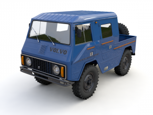 volvo laplander c202 crewcab 1977 3D Model