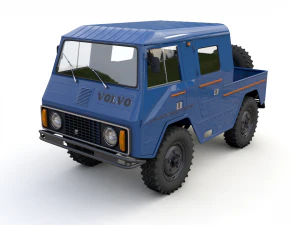 volvo laplander c202 crewcab 1977 Model 3D