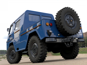 volvo laplander c202 crewcab 1977 3D Модель