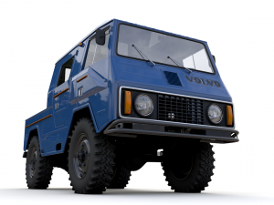 volvo laplander c202 crewcab 1977 3D Модель
