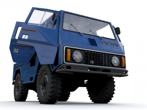 volvo laplander c202 crewcab 1977 3D Модель
