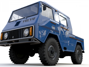 volvo laplander c202 crewcab 1977 3D Модель