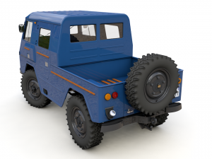 volvo laplander c202 crewcab 1977 3D Модель