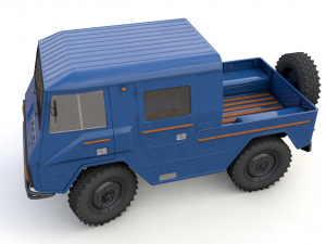 volvo laplander c202 crewcab 1977 3D Модель