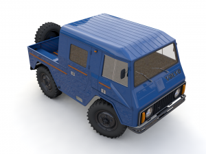 volvo laplander c202 crewcab 1977 3D Модель