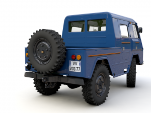 volvo laplander c202 crewcab 1977 3D Модель