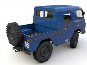 volvo laplander c202 crewcab 1977 3D Модель