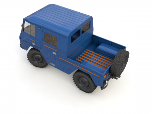volvo laplander c202 crewcab 1977 3D Модель