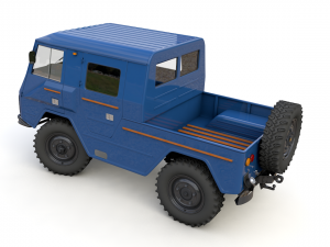 volvo laplander c202 crewcab 1977 3D Модель