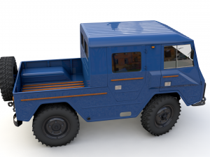 volvo laplander c202 crewcab 1977 3D Модель