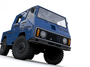 volvo laplander c202 crewcab 1977 3D Модель