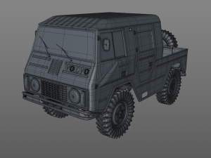 volvo laplander c202 crewcab 1977 3D Модель