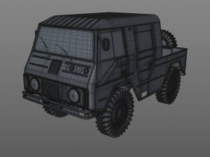 volvo laplander c202 crewcab 1977 3D Модель