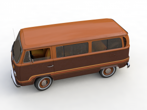 volkswagen t2 champagne edition 1978 Model 3D
