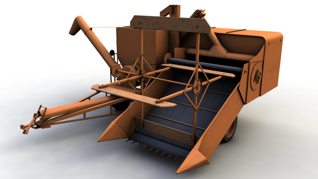 allis chalmers 60 all crop harvester 1948 Modelo 3D .c4d .max .obj .3ds .fbx .stl .blend 