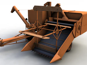 allis chalmers 60 all crop harvester 1948 3D Model