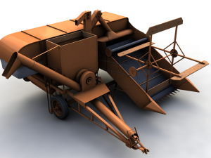 allis chalmers 60 all crop harvester 1948 Modelo 3D