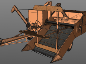 allis chalmers 60 all crop harvester 1948 Modelo 3D