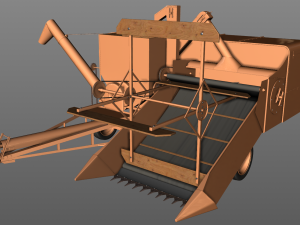 allis chalmers 60 all crop harvester 1948 Modelo 3D