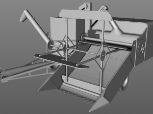allis chalmers 60 all crop harvester 1948 Modelo 3D