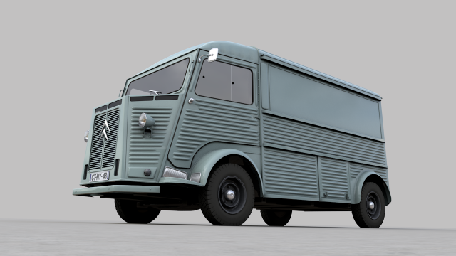 citroen h type fourgon 1964 3D Model in Old Cars 3DExport