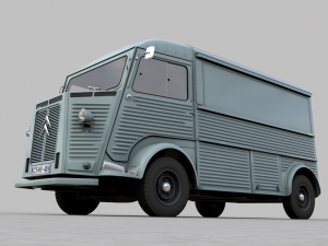 citroen h type fourgon 1964 3D Модель