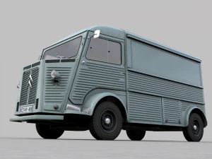 citroen h type fourgon 1964 3D Model