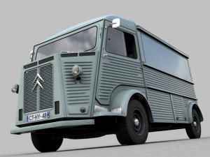 citroen h type fourgon 1964 3D Модель