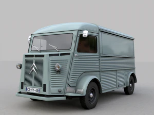 citroen h type fourgon 1964 3D Model